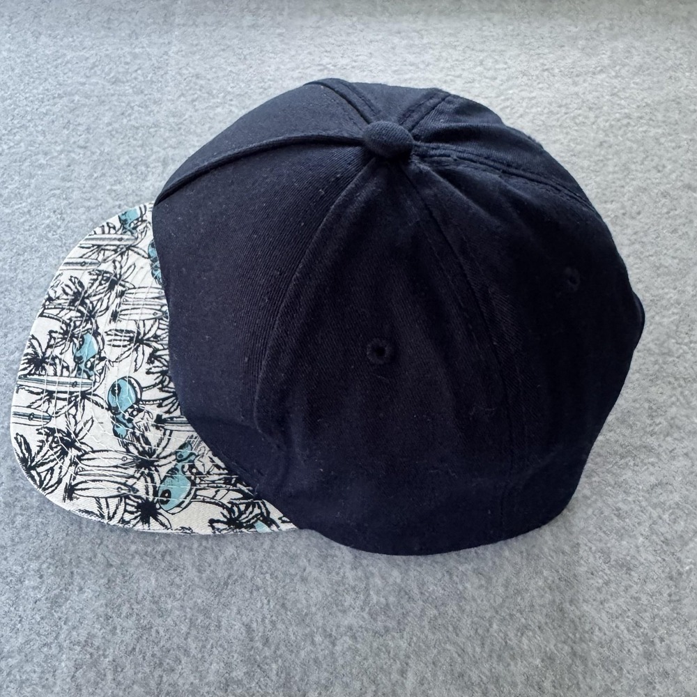 Disney Hat Cap Snap Back Blue Stitch Aloha Tropical Palm Brim One Size - Picture 5 of 10